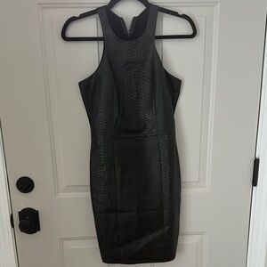 Mason Gray Sleeveless Halter Bodycon Dress